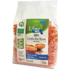 Libre BIO bezglutēna sarkano lēcu makaroni Fusilli, 250g